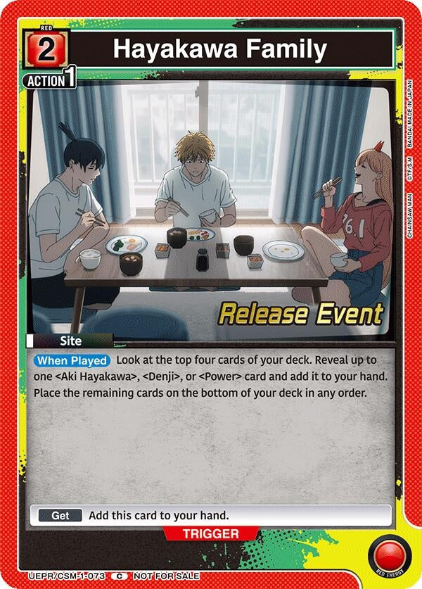 Image for Hayakawa Family (UE22BT/CSM-1-073) (UE22BT: CHAINSAW MAN Release Event) (UE22BT_RE) - Union Arena