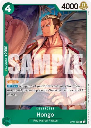 Hongo (OP17-029) (The World's Strongest Warriors) (OP17) - PokeBox USA