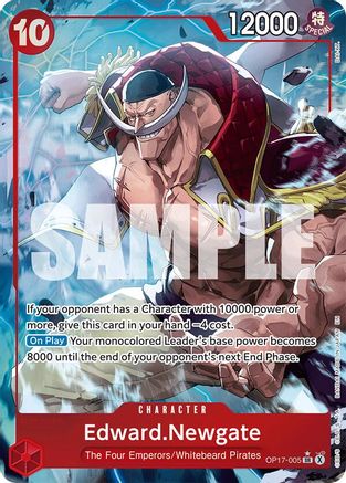 Edward.Newgate (005) (Alternate Art) (OP17-005) (The World's Strongest Warriors) (OP17) - PokeBox USA