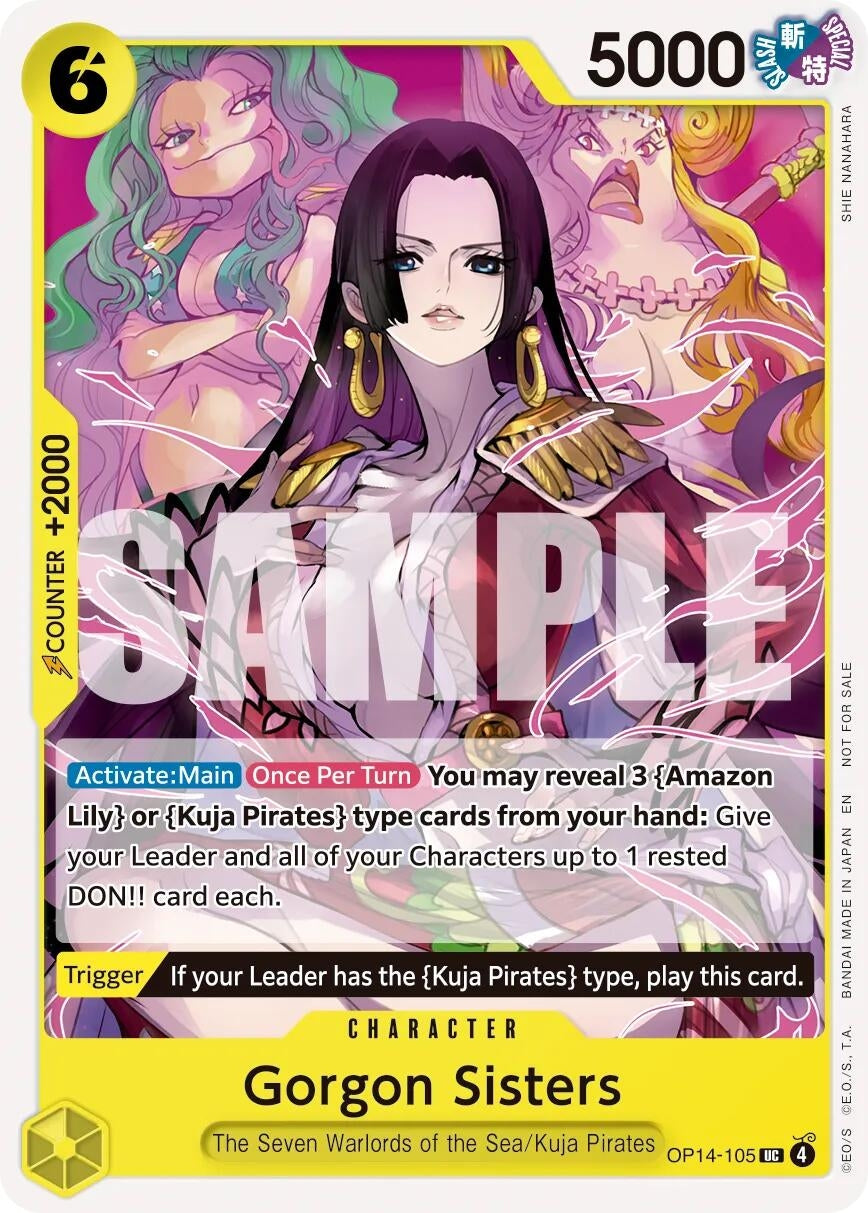 Image for Gorgon Sisters (Tournament Pack 2026 Vol. 3) (OP14-105) (One Piece Promotion Cards) (OP-PR) - One Piece Card Game
