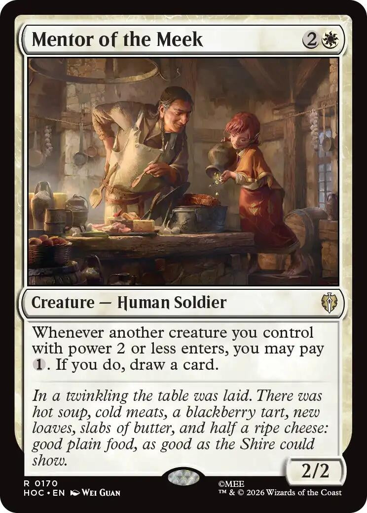 Image for Mentor of the Meek (170) (The Hobbit: Eternal-Legal) (HOC) - Magic: The Gathering