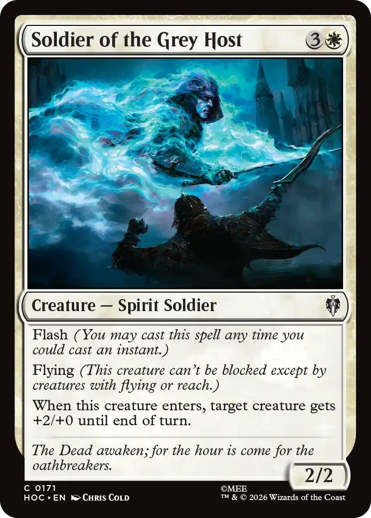 Image for Soldier of the Grey Host (171) (The Hobbit: Eternal-Legal) (HOC) - Magic: The Gathering