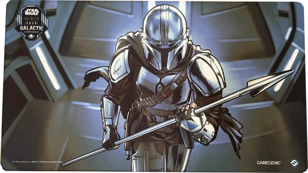 Image for Star Wars: Unlimited Galactic Championship Game Mat - The Mandalorian, Devoted Rescuer - Playmats
