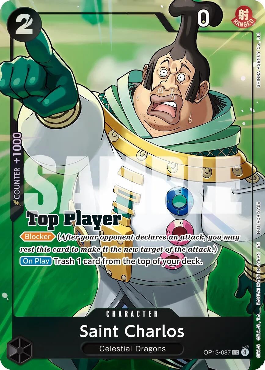 Image for Saint Charlos (CS 26-27 Top Player Pack Vol. 1) (OP13-087) (One Piece Promotion Cards) (OP-PR) - One Piece Card Game
