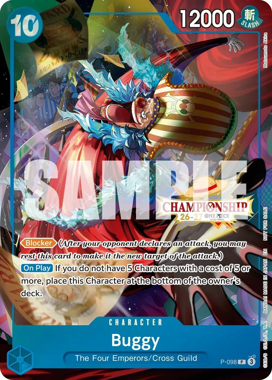 Image for Buggy (CS 26-27 Event Pack Finalist Ver.) (P-098) (One Piece Promotion Cards) (OP-PR) - One Piece Card Game