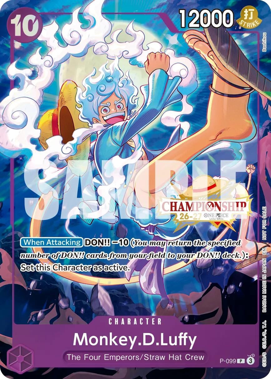 Image for Monkey.D.Luffy (CS 26-27 Event Pack Finalist Ver.) (P-099) (One Piece Promotion Cards) (OP-PR) - One Piece Card Game