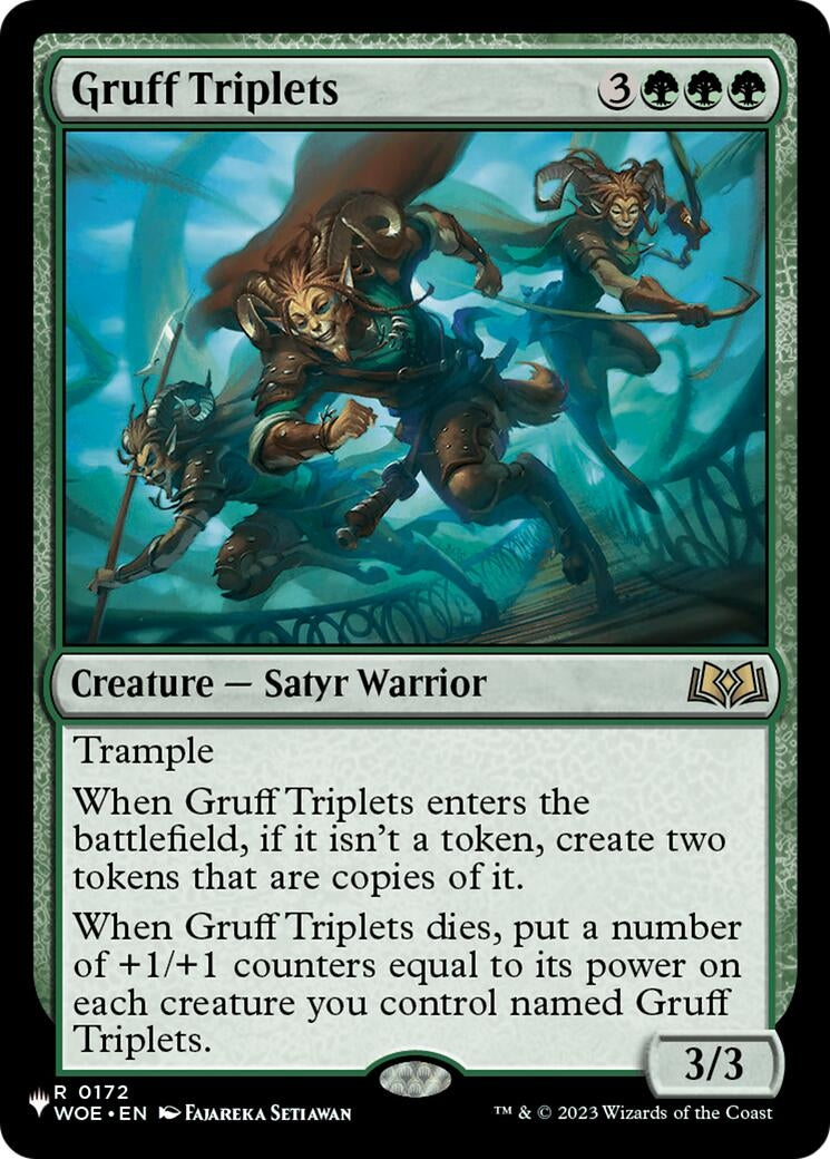 Gruff Triplets (172) (The List Reprints)