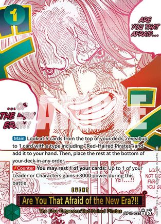 Are You That Afraid of the New Era?! (Alternate Art) (OP17-037) (The World's Strongest Warriors) (OP17)