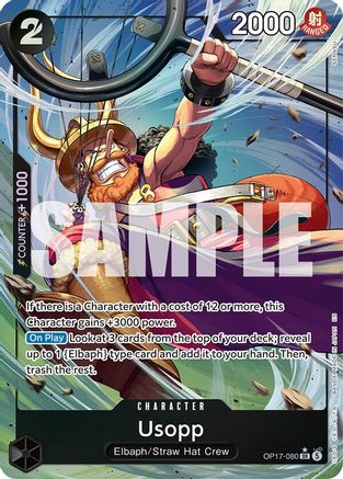 Usopp (Alternate Art) (OP17-080) (The World's Strongest Warriors) (OP17)