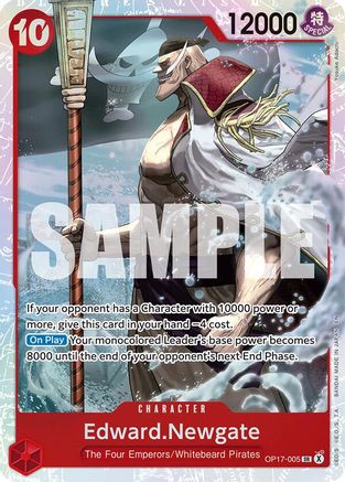 Edward.Newgate (005) (OP17-005) (The World's Strongest Warriors) (OP17) - PokeBox USA