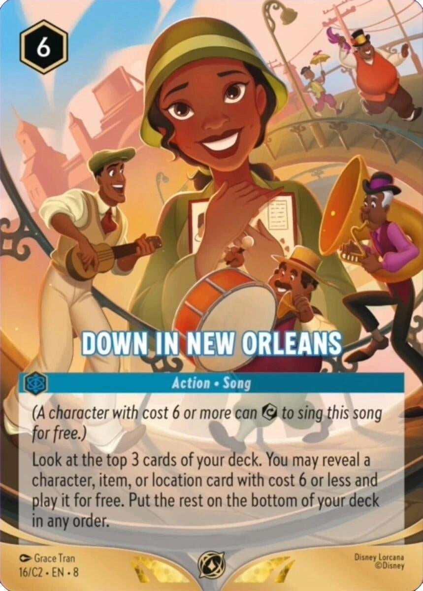 Image for Down in New Orleans (16) (Disney Lorcana Promo Cards) (DLPC) - Disney Lorcana