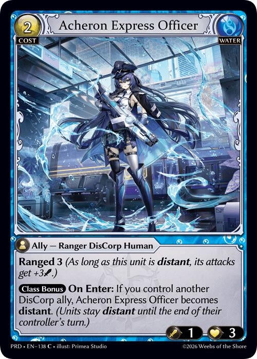 Image for Acheron Express Officer (138) (.asphodel/paradise) (PRD) - Grand Archive TCG