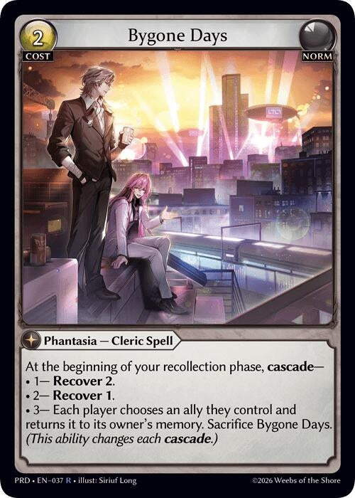 Image for Bygone Days (037) (.asphodel/paradise) (PRD) - Grand Archive TCG