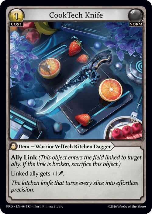Image for CookTech Knife (044) (.asphodel/paradise) (PRD) - Grand Archive TCG