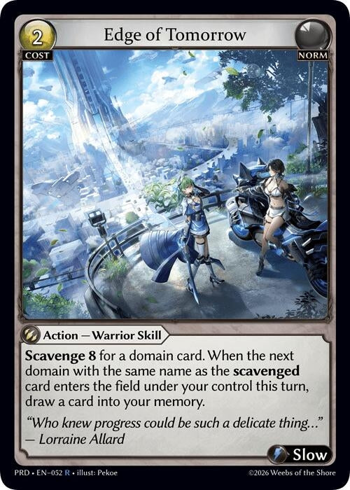Image for Edge of Tomorrow (052) (.asphodel/paradise) (PRD) - Grand Archive TCG