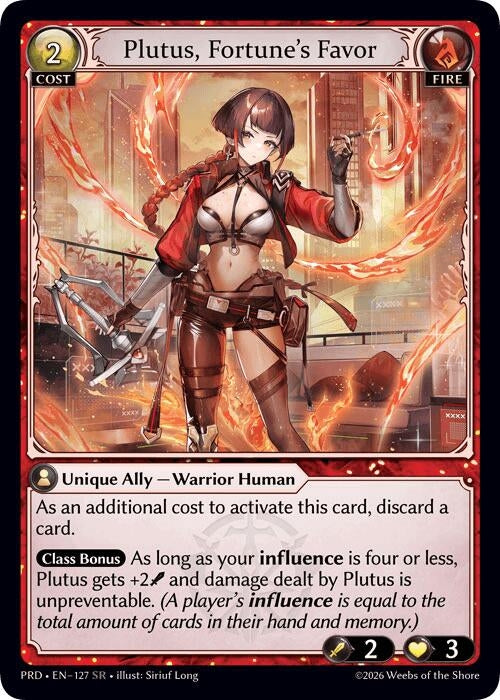 Image for Plutus, Fortune's Favor (127) (.asphodel/paradise) (PRD) - Grand Archive TCG