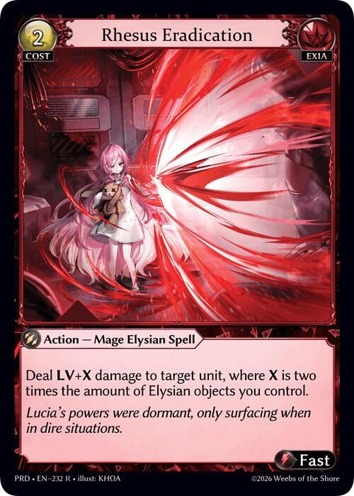 Image for Rhesus Eradication (232) (.asphodel/paradise) (PRD) - Grand Archive TCG
