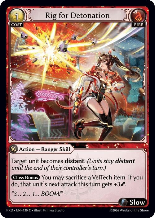 Image for Rig for Detonation (130) (.asphodel/paradise) (PRD) - Grand Archive TCG
