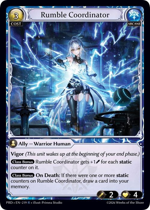 Image for Rumble Coordinator (219) (.asphodel/paradise) (PRD) - Grand Archive TCG