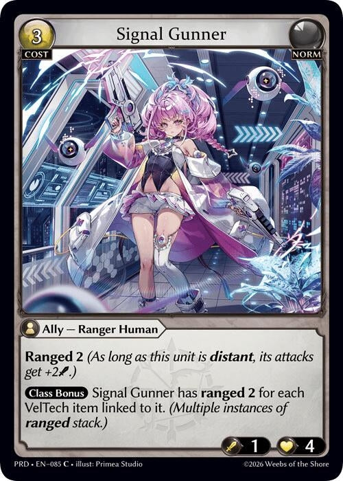 Image for Signal Gunner (085) (.asphodel/paradise) (PRD) - Grand Archive TCG