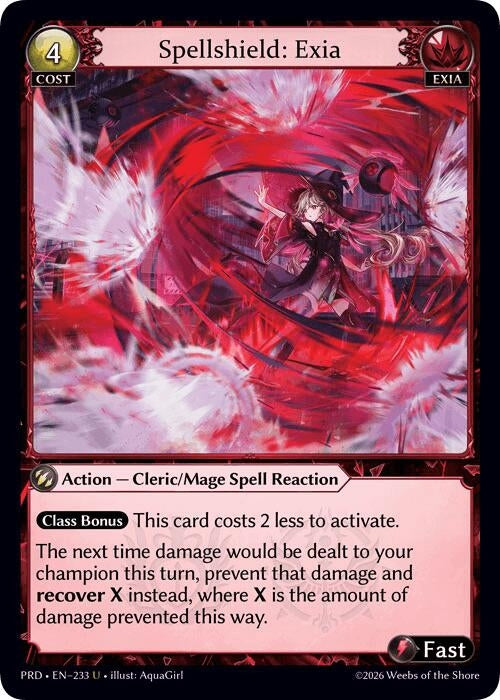 Image for Spellshield: Exia (233) (.asphodel/paradise) (PRD) - Grand Archive TCG