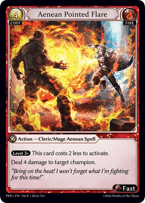 Image for Aenean Pointed Flare (Interference Curio Foil) (106) (.asphodel/paradise) (PRD) - Grand Archive TCG