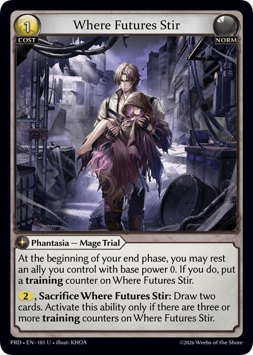 Image for Where Futures Stir (Interference Curio Foil) (101) (.asphodel/paradise) (PRD) - Grand Archive TCG
