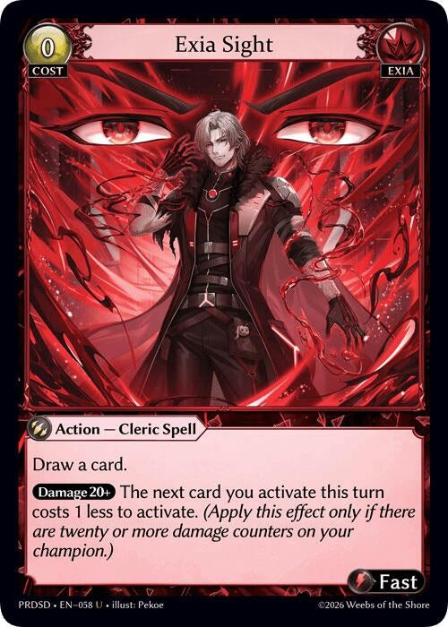 Image for Exia Sight (058) (.asphodel/paradise Starter Decks) (PRDSD) - Grand Archive TCG