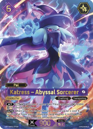Katress - Abyssal Sorcerer (SP) (EBP01-075SP) - BP01 Dawn of Palpagos Foil