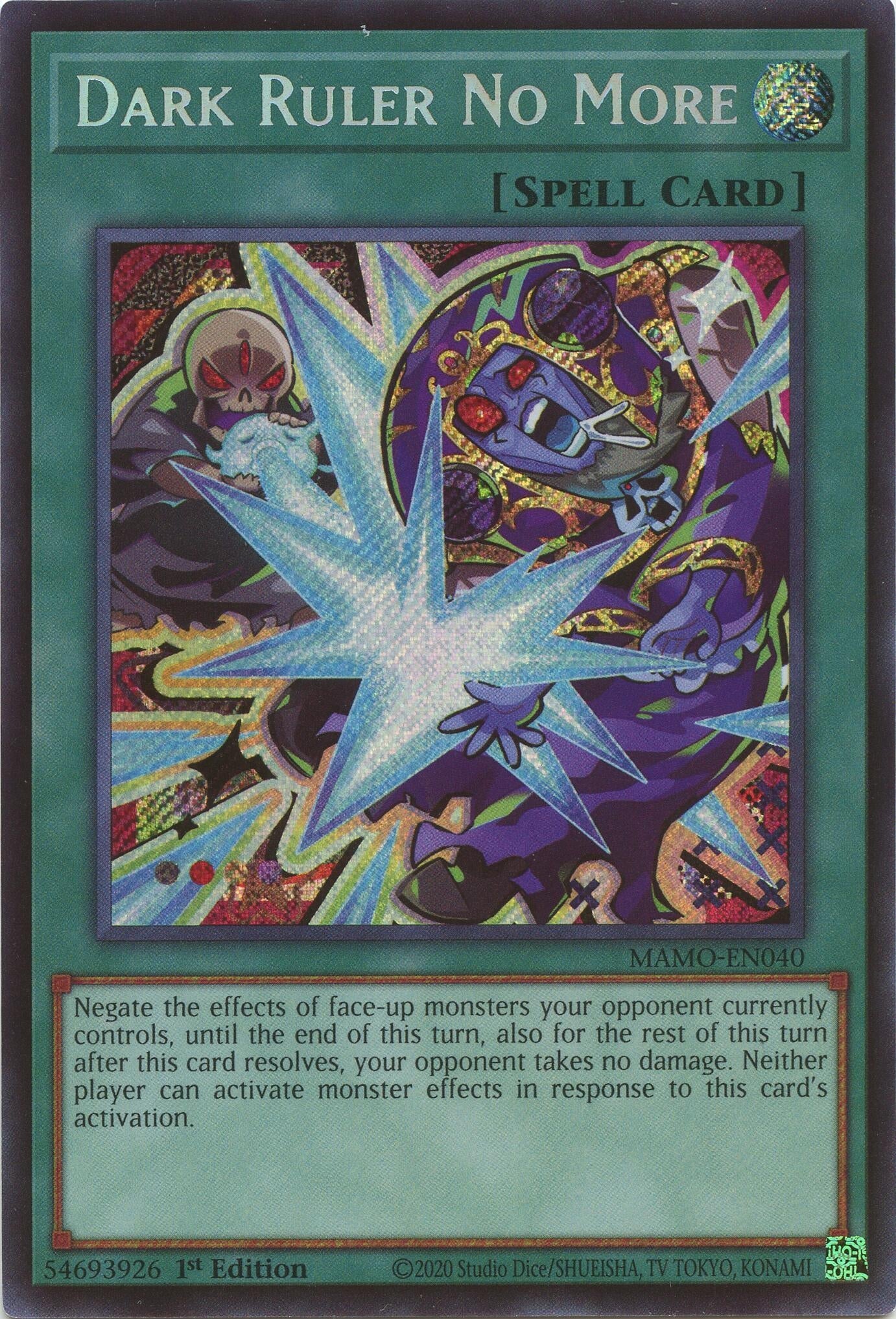 Dark Ruler No More (Secret Rare) (MAMO-EN040) (Magnificent Monsters)