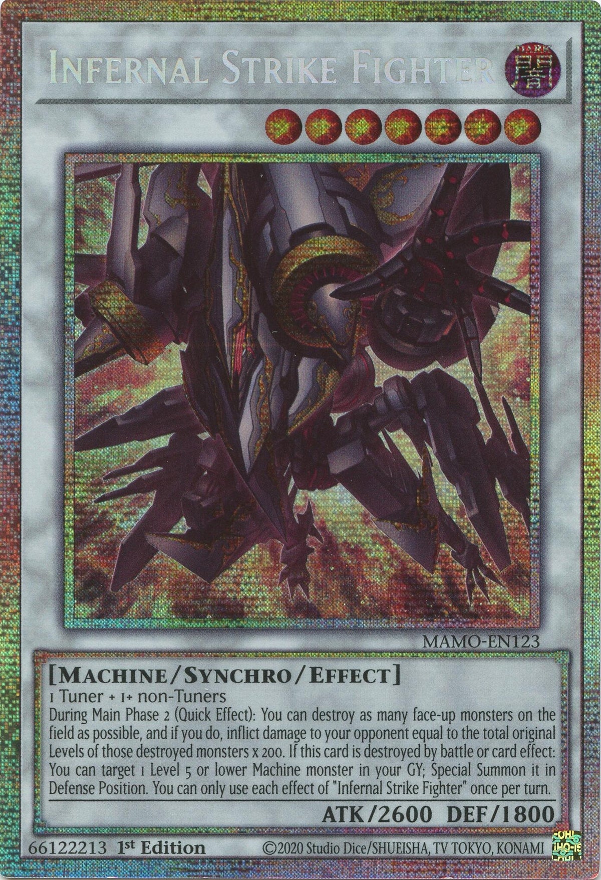 Infernal Strike Fighter (Starlight Rare) (MAMO-EN123) (Magnificent Monsters)