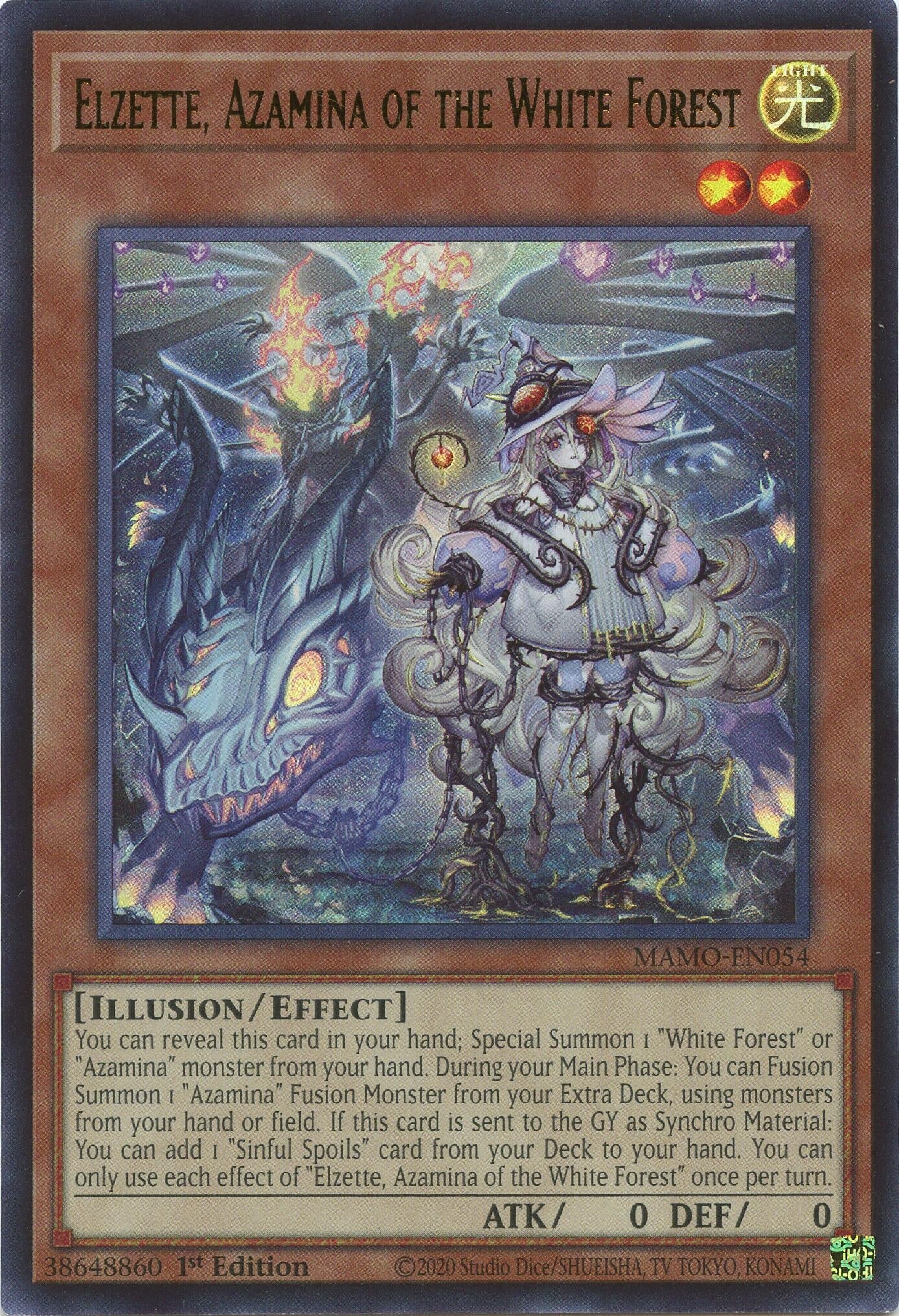 Elzette, Azamina of the White Forest (MAMO-EN054) (Magnificent Monsters)