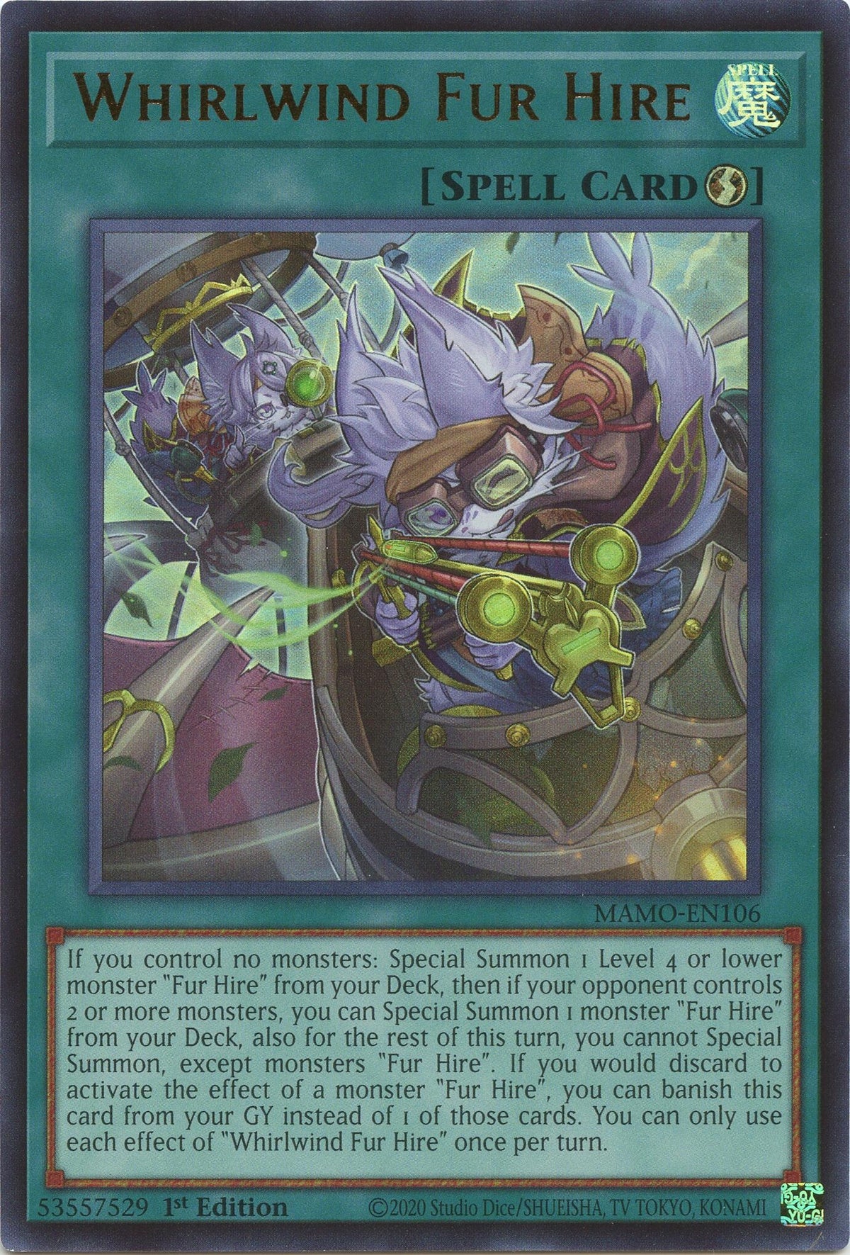 Whirlwind Fur Hire (MAMO-EN106) (Magnificent Monsters)