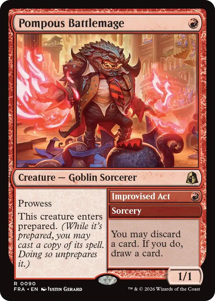 Image for Pompous Battlemage (90) (Reality Fracture) (FRA) - Magic: The Gathering