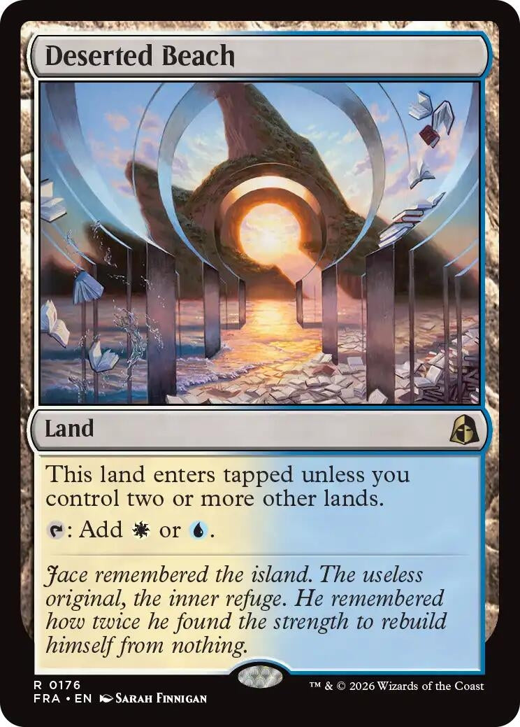 Image for Deserted Beach (176) (Reality Fracture) (FRA) - Magic: The Gathering