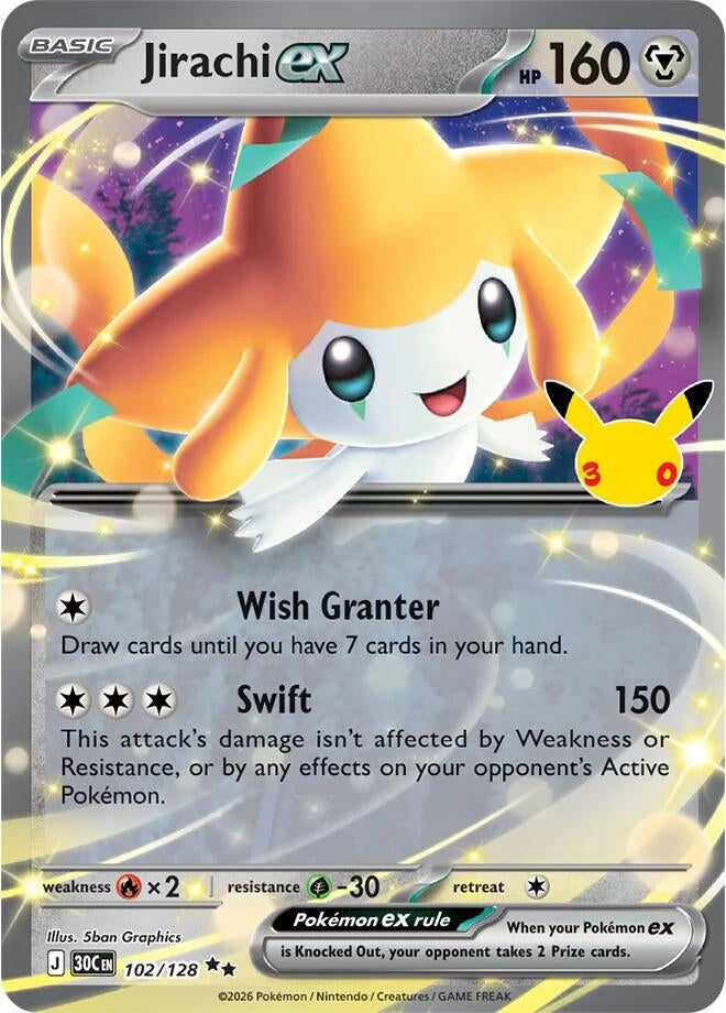 Jirachi ex (102/128) (ME: 30th Celebration)