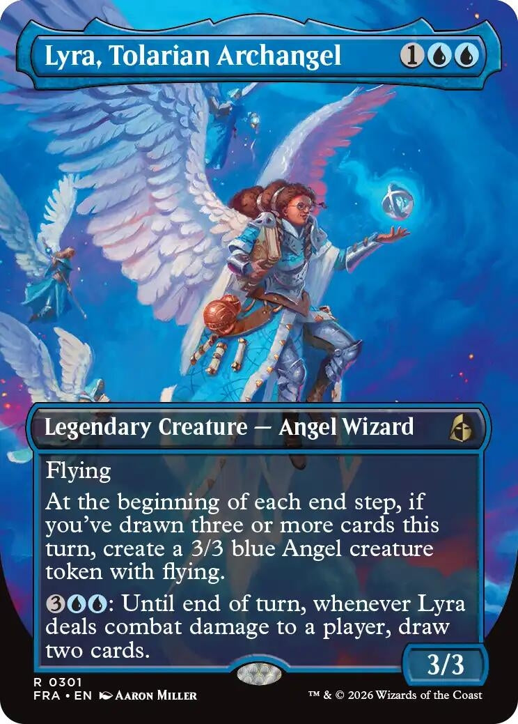 Lyra, Tolarian Archangel (Borderless) (301) (Reality Fracture)