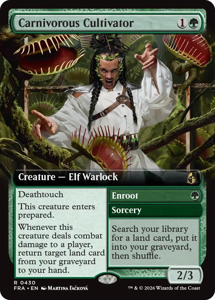 Carnivorous Cultivator (Extended Art) (430) (Reality Fracture)