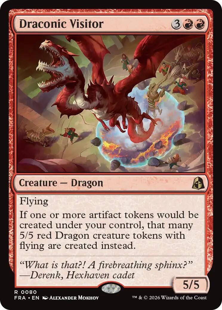 Draconic Visitor (80) (Reality Fracture)