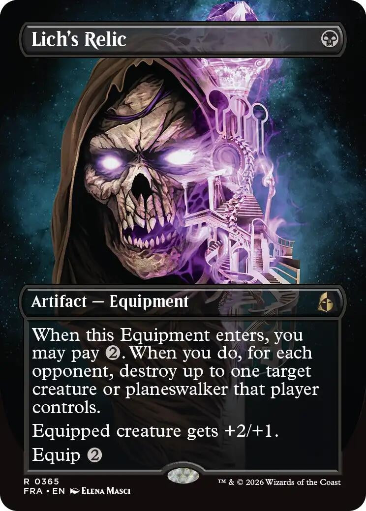 Lich's Relic (Borderless) (365) (Reality Fracture)