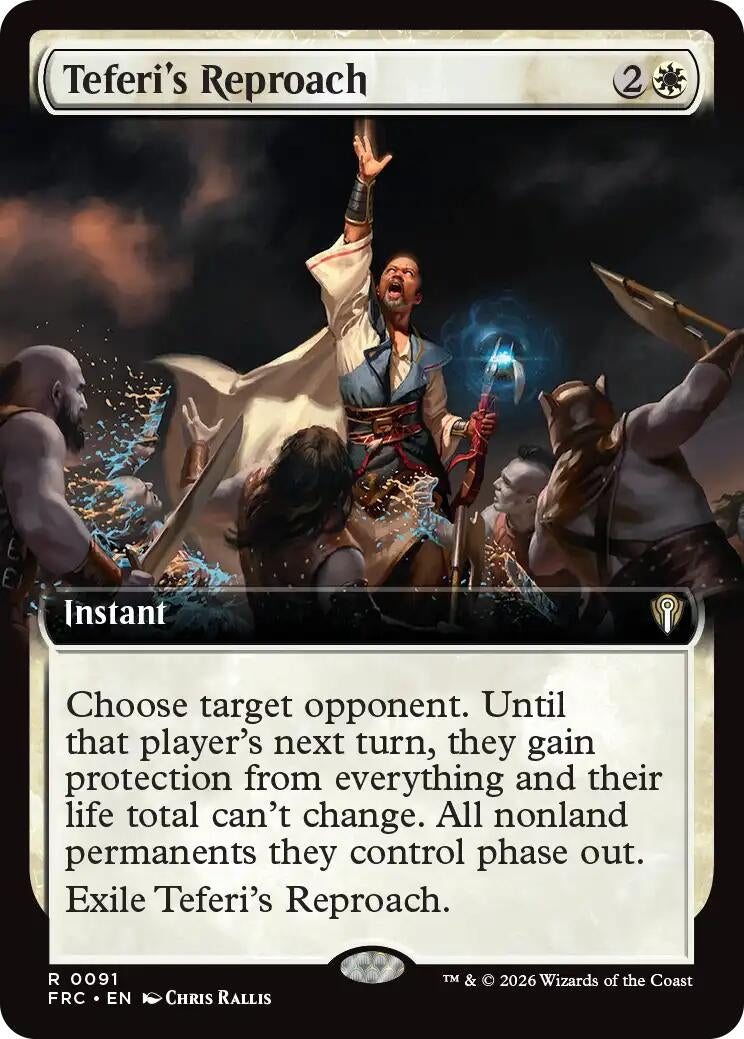 Teferi's Reproach (Extended Art) (91) (Reality Fracture)