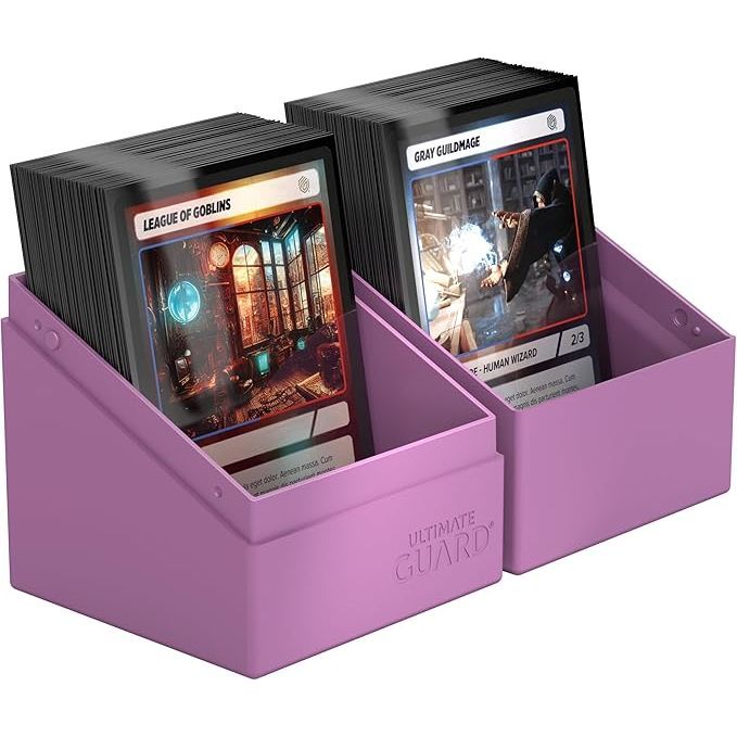Ultimate Guard Boulder Deck Case 100+ Standard Size Solid Lavender Deck Box - PokeBox USA