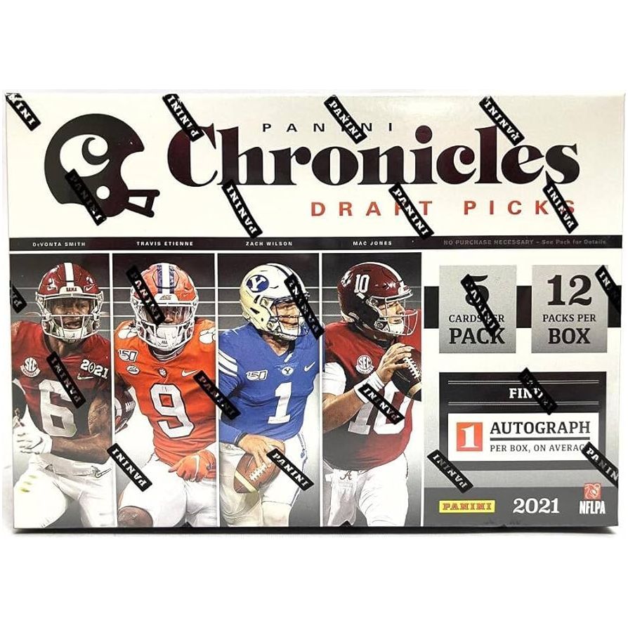 2021 Chronicles Draft Pick College Football Mega Box (Green Parallels) - PokeBox USA