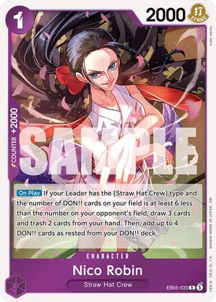 Nico Robin (033) (EB05-033) - Extra Booster: One Piece Heroines Edition Vol. 2 Foil - PokeBox USA