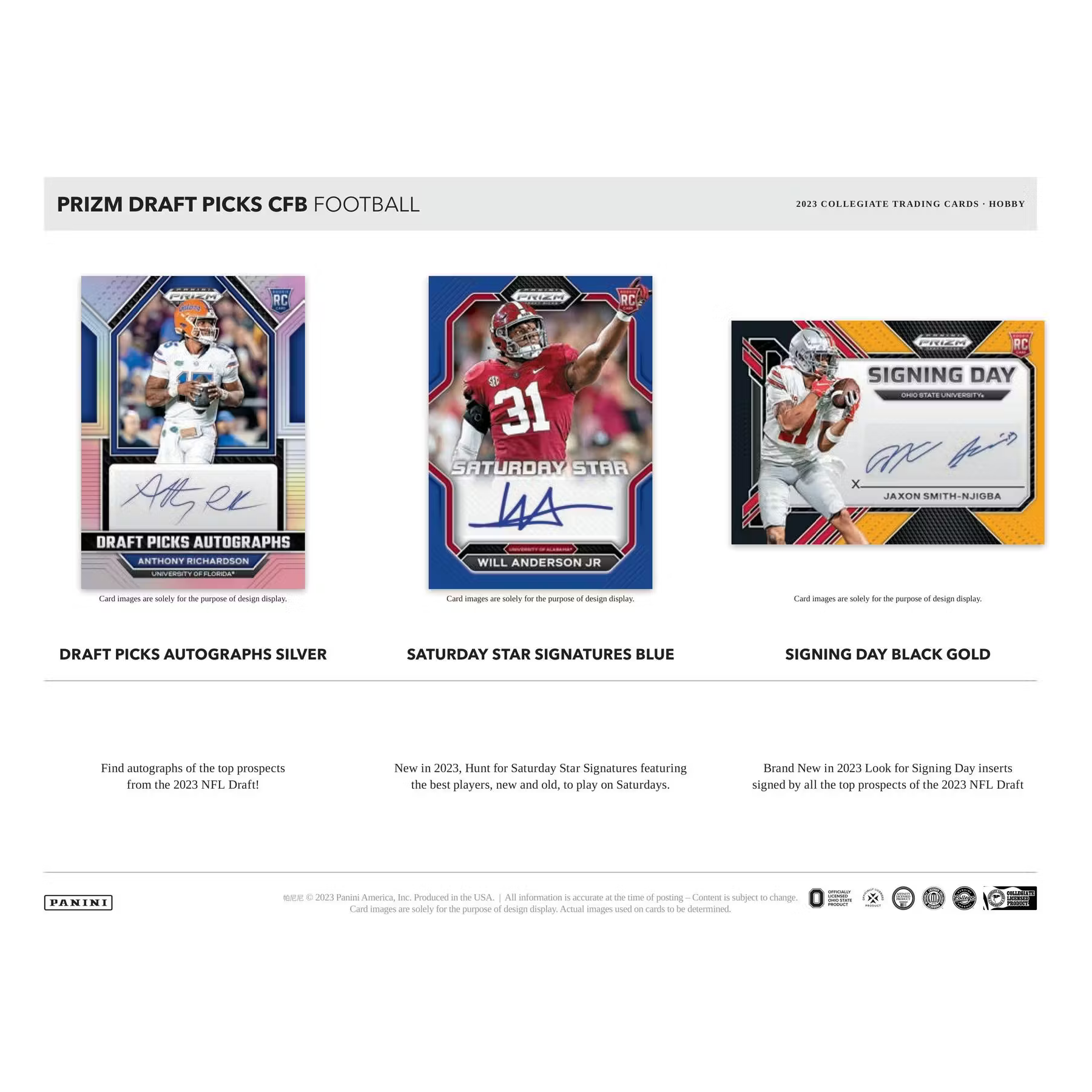 2023 Panini Prizm Draft Picks Football Hobby Box - 1st Off the Line (FOTL) - PokeBox USA