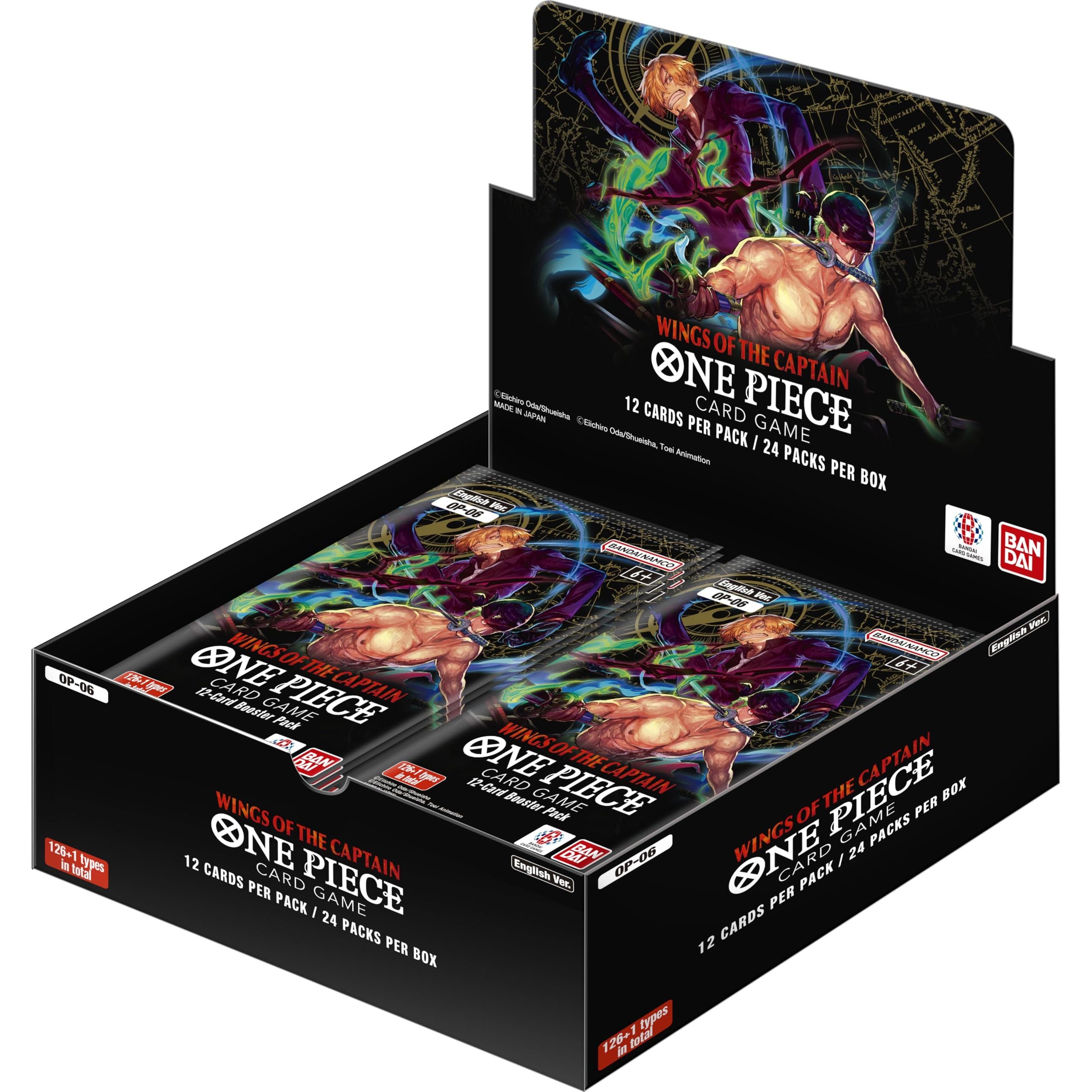 One Piece Card Game - Wings of Captain OP-06 Booster Box - English - PokeBox USA