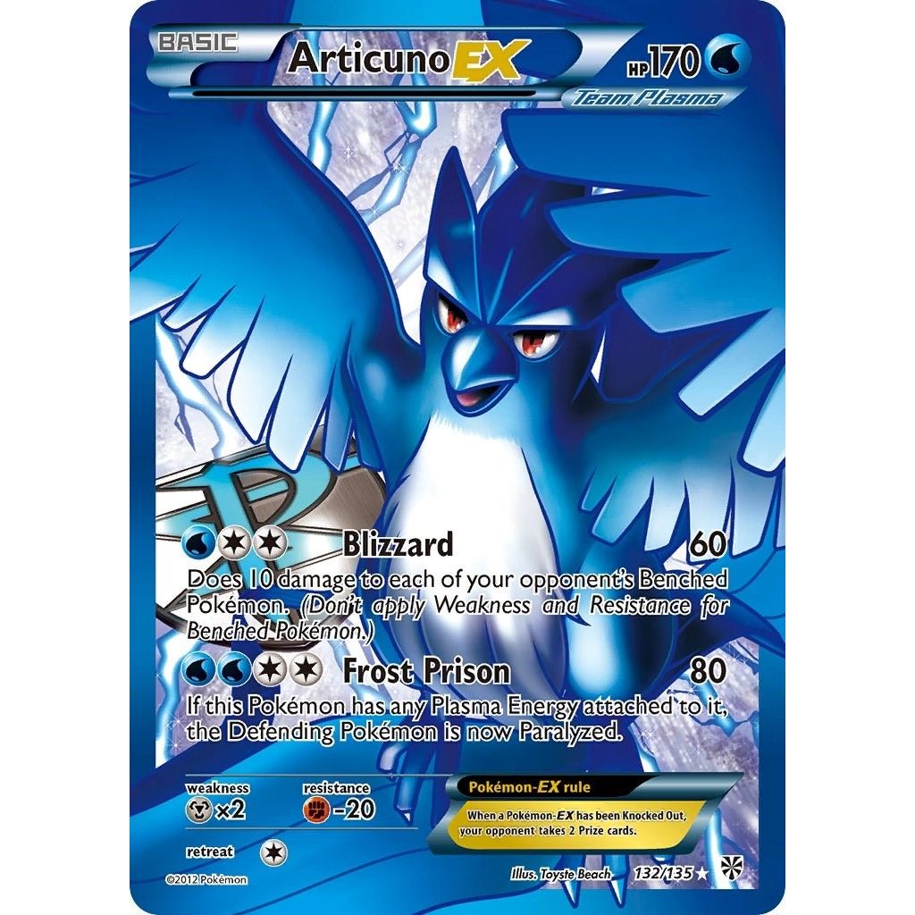 Image for Articuno EX (Team Plasma) (132 Full Art) (132/135) (Plasma Storm) - Pokemon