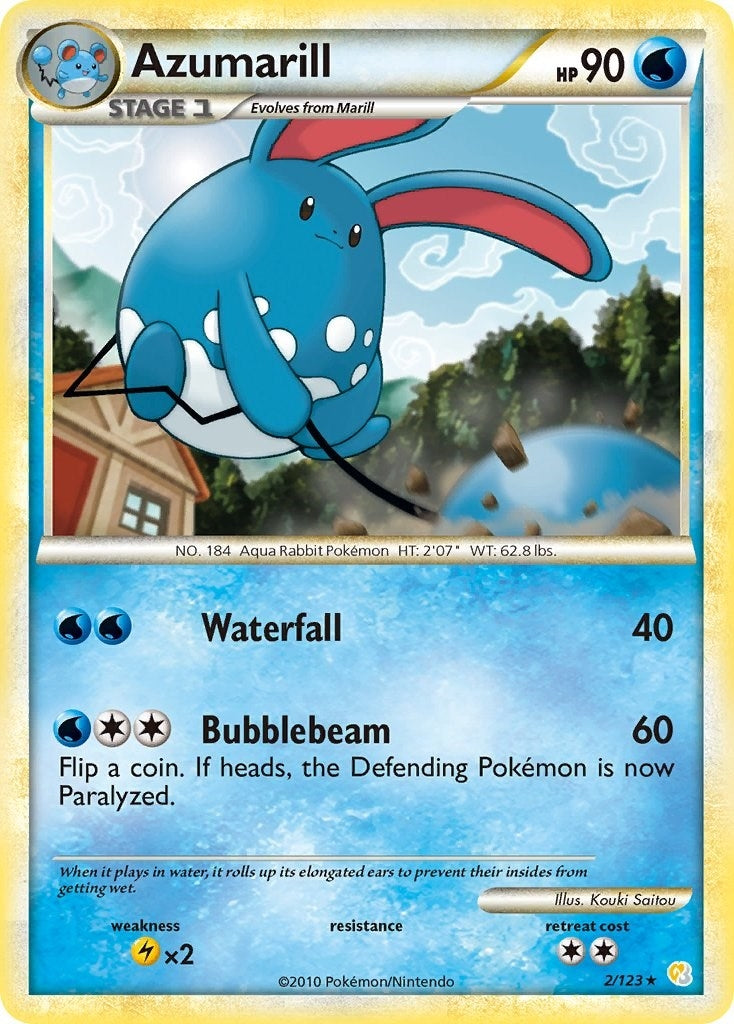 Image for Azumarill (2/123) (HeartGold SoulSilver) - Pokemon