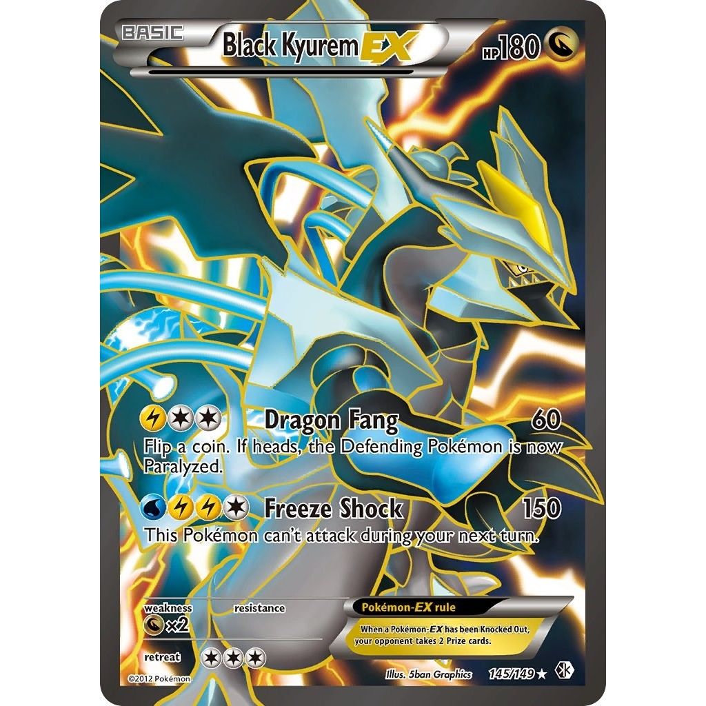 Image for Black Kyurem EX (145 Full Art) (145/149) (Boundaries Crossed) - Pokemon