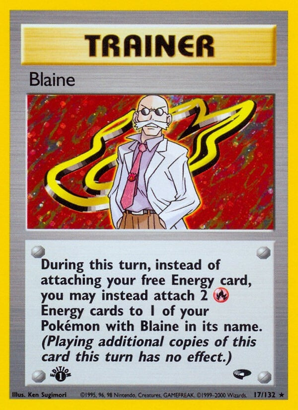 Image for Blaine (17) (017/132) (Gym Challenge) - Pokemon